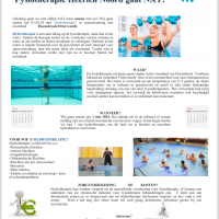 Nieuw bij Fysiotherapie Heerlen Noord: Hydrotherapie!